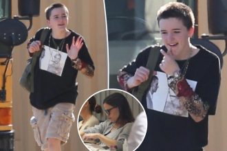 Seraphina Affleck, 15, rocks oversized T-shirt, cargo shorts while meeting mom Jennifer Garner at nail salon