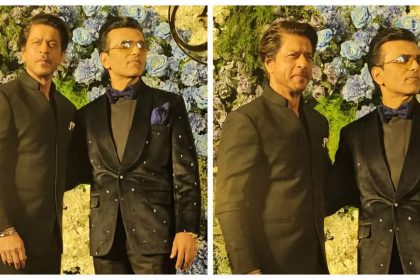 Shah Rukh Khan graces Anand Pandit's daughter's wedding reception after greeting and wishing fans on Eid from his balcony - See photos |