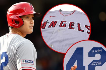 Shohei Ohtani Game Worn, Signed Angels Jersey Hits Auction Block