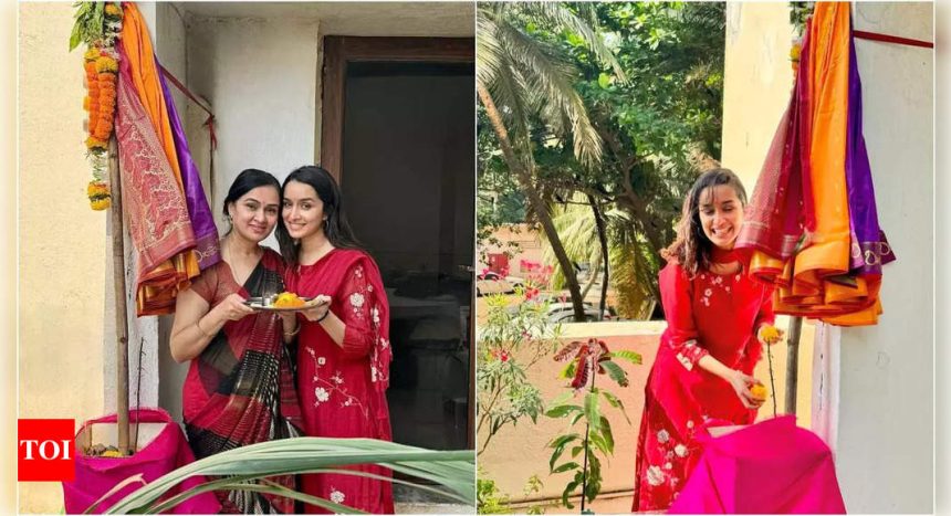 Shraddha Kapoor celebrates Gudi Padwa with family, check out pics | Hindi Movie News