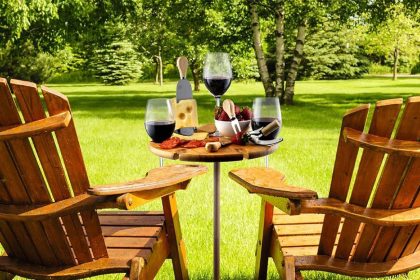 Snag This Eco-Friendly Wine Picnic Table for Only $15