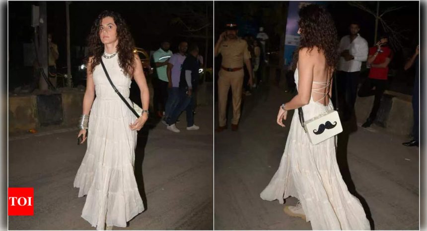 So Expensive: Taapsee Pannu dazzled at Diljit Dosanjh's concert in backless gown worth Rs 35,500 | Hindi Movie News