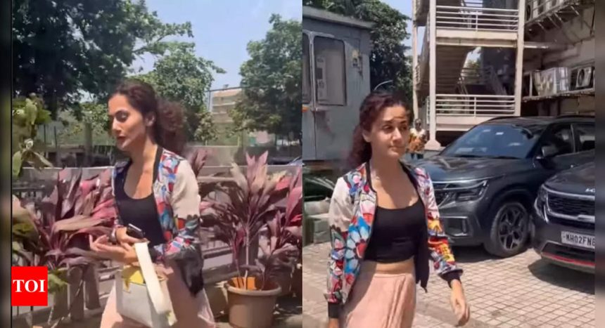 Taapsee Pannu makes her first public appearance post wedding; wishes paparazzi on Eid - See photos | Hindi Movie News