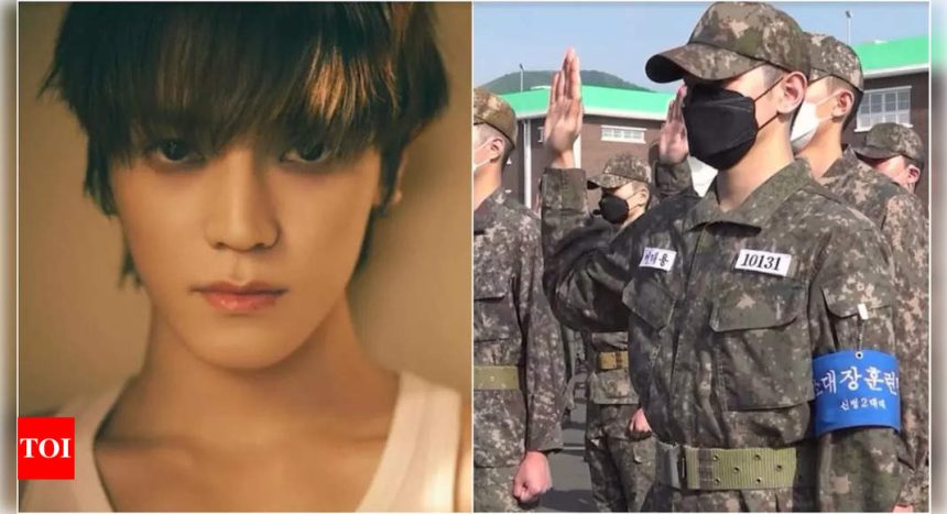 Taeyong: NCT's Taeyong spotted wearing platoon leader armband at ROK Navy's new recruit welcome ceremony |