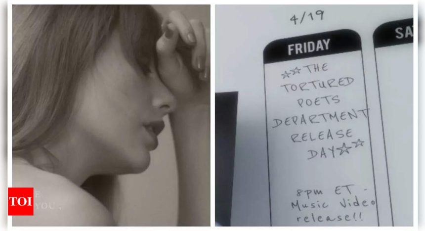 Taylor Swift gives a peek at 'The Tortured Poets Department' Timetable; teases new music video |