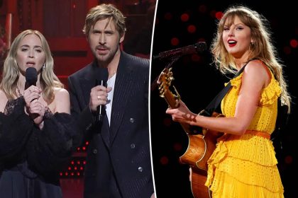 Taylor Swift reacts to Ryan Gosling, Emily Blunt's 'All Too Well' cover on 'SNL'