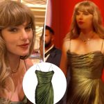 Taylor Swift styles $2,400 dress with $120 necklace for Mahomies Foundation Gala