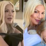 Tori Spelling admits she can't poop or pee alone — so 7-year-old son watches