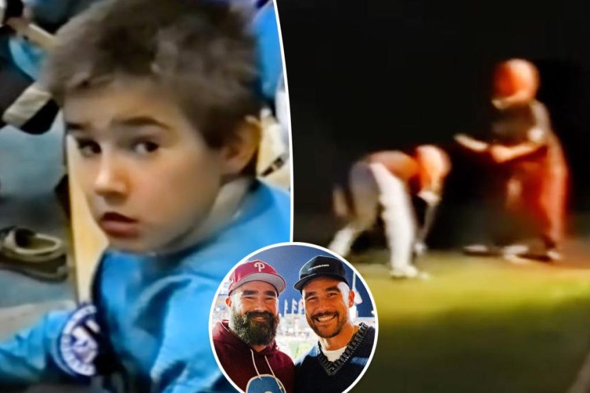 Travis Kelce makes Swifties cry with childhood video of him, Jason