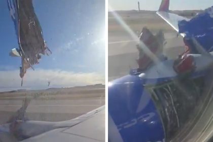 Video Captures Boeing 737 Engine Cover Breaking Away During Takeoff