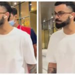 Virat Kohli snapped at the airport as he reunites with his wife Anushka Sharma and kids Akaay and Vamika in Mumbai | Hindi Movie News