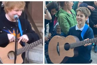 When Ed Sheeran gifted his guitar to a 10-year-old fan during an impromptu concert |