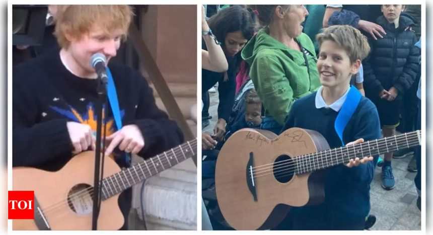 When Ed Sheeran gifted his guitar to a 10-year-old fan during an impromptu concert |