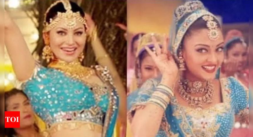 When Urvashi Rautela recreated Aishwarya Rai Bachchan's look from 'Nimbooda' from Sanjay Leela Bhansali's 'Hum Dil De Chuke Sanam' | Hindi Movie News