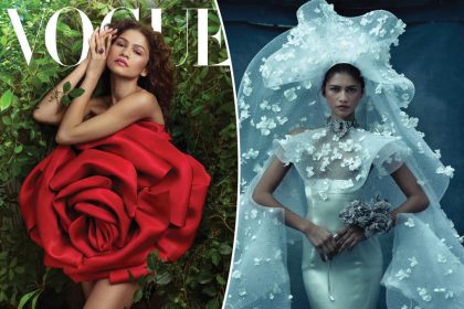 Zendaya blooms in bridal couture for Vogue's May 2024 issue