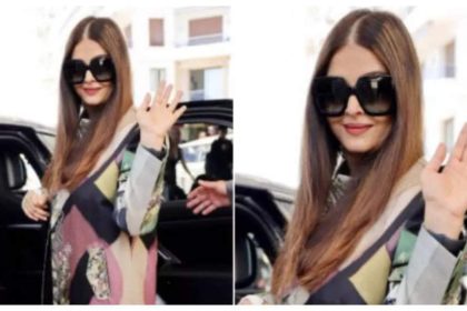 Aishwarya Rai looks chic and elegant in a multi-coloured coat and shades at Cannes 2024 - See photos |