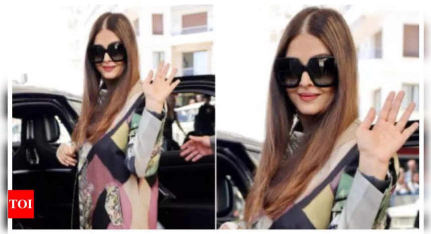 Aishwarya Rai looks chic and elegant in a multi-coloured coat and shades at Cannes 2024 - See photos |