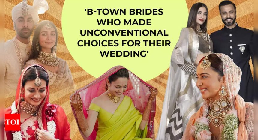 Alia Bhatt, Sonam Kapoor, Priyanka Chopra, Dia Mirza, Parineeti Chopra and more: Bollywood brides who made unconventional choices for their wedding | Hindi Movie News