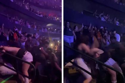 All-Out Brawl at Bad Bunny Concert in Texas