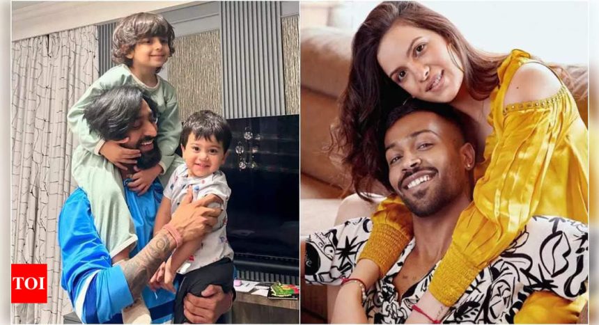 Amid Hardik Pandya and Natasa Stankovic's divorce rumours, Krunal Pandya shares heartwarming photos with their son Agastya | Hindi Movie News