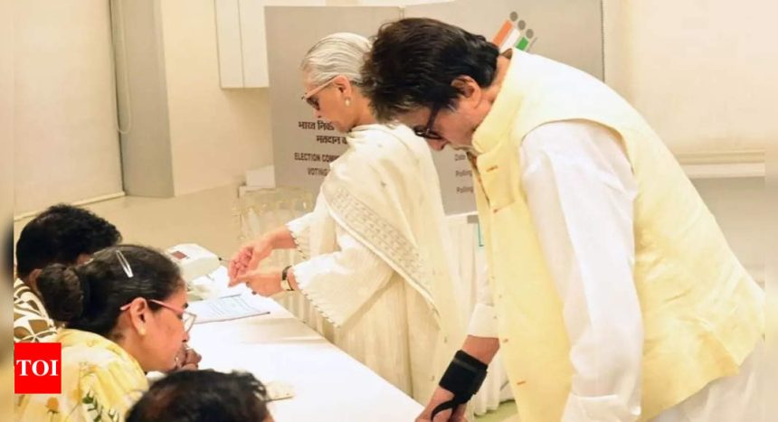 Amitabh Bachchan and Jaya Bachchan cast their votes in Lok Sabha election 2024; actor shares insightful caption | Hindi Movie News