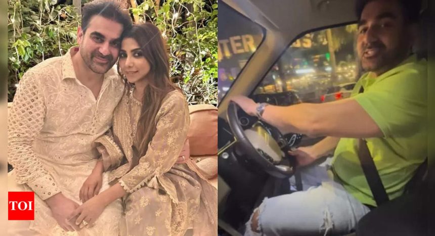 Arbaaz Khan is smitten by his Sshura Khan as he sings for her on a romantic late night drive - WATCH video | Hindi Movie News