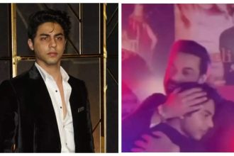 Bobby Deol shares a warm hug with Shah Rukh Khan's son Aryan Khan at 'Stardom' wrap party; calls him 'dedicated' - WATCH video |