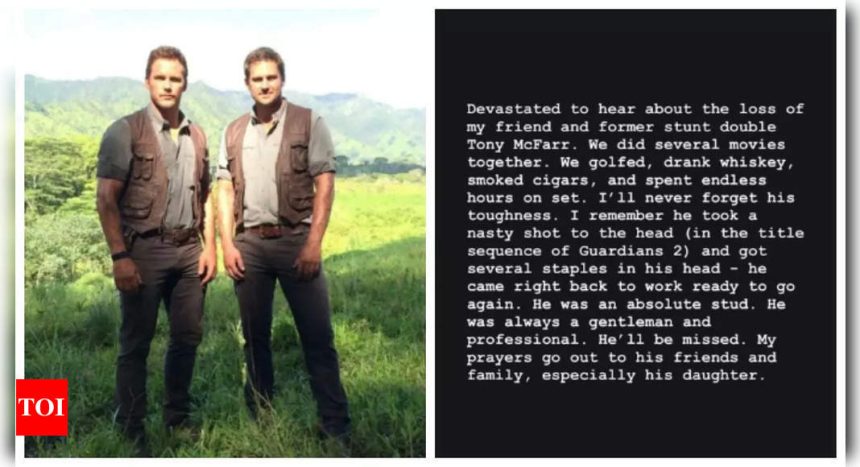 Chris Pratt's stunt double Tony McFarr passes away at 47; actor pays emotional tribute |