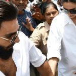 Deepika Padukone flaunts her baby bump for the first time, Ranveer Singh protects her from crowd at polling booth | Hindi Movie News