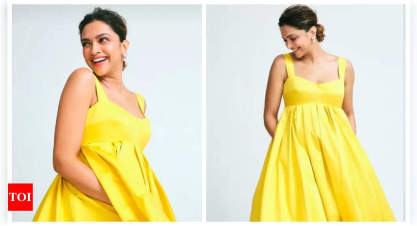 Deepika Padukone's stunning 'sunshine yellow' maternity dress sold for Rs 34K for charity: Report |