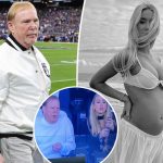 Hayden Hopkins responds to rumors she's pregnant with Raiders owner Mark Davis' baby