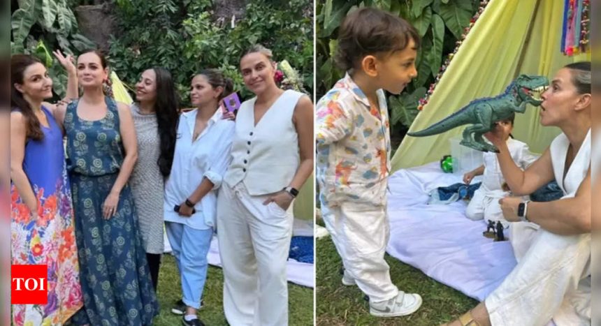 Inside Dia Mirza’s son Avyaan’s fun-filled birthday party with Neha Dhupia and Soha Ali Khan | Hindi Movie News