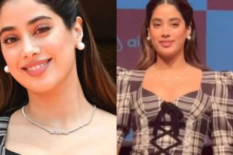 Janhvi Kapoor flaunts neckpiece with boyfriend Shikhar Pahariya's name 'Shiku' on it again, netizens react - WATCH video | Hindi Movie News