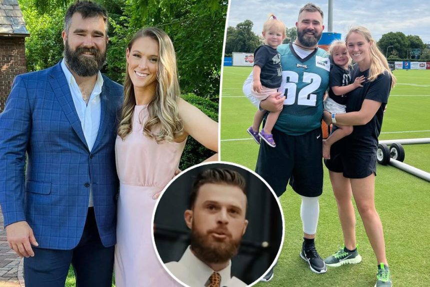 Jason Kelce reacts to wife Kylie being called a 'homemaker'