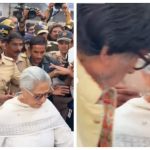 Jaya Bachchan gets visibly annoyed with the paparazzi while Amitabh Bachchan holds her tightly in the crowd as they step out to cast their votes - WATCH video |