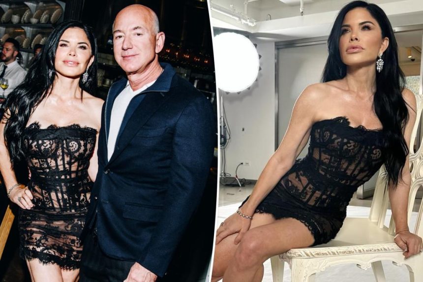 Jeff Bezos' fiancée Lauren Sánchez rocks sheer corset dress at pre-Met Gala party