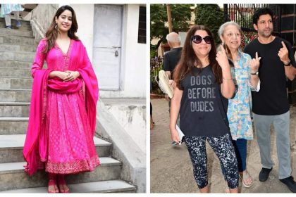 Lok Sabha Elections 2024: Bollywood stars Janhvi Kapoor, Farhan Akhtar, Zoya Akhtar step out early to cast their vote - WATCH |