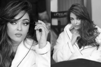 Netizens react as Aishwarya Rai Bachchan sets the internet on fire with BTS pictures from Cannes in a robe: 'She should have gone on the red carpet like this' | Hindi Movie News