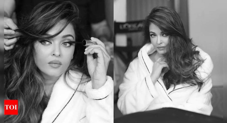 Netizens react as Aishwarya Rai Bachchan sets the internet on fire with BTS pictures from Cannes in a robe: 'She should have gone on the red carpet like this' | Hindi Movie News