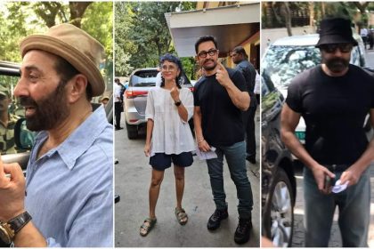 Pics: Sunny Deol, Aamir Khan, Bobby Deol step out to vote | Hindi Movie News