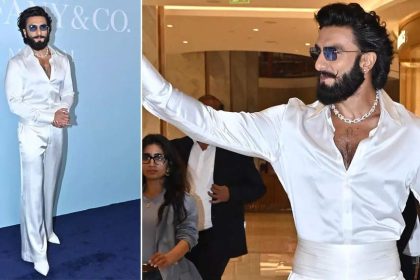 Ranveer Singh attends first public event in all-white outfit after deleting wedding pictures with Deepika Padukone | Hindi Movie News