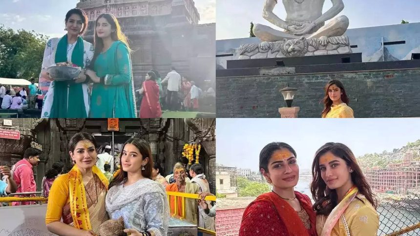 Raveena Tandon and daughter Rasha seek blessings from Mahakal: A spiritual journey