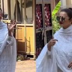 Rekha wears 'sindoor', looks ethereal in a white kurta look as she steps out to vote for Lok Sabha Elections 2024 - WATCH video | Hindi Movie News