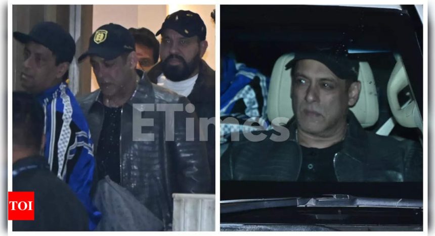 Salman Khan returns home from London; avoids paparazzi following news of accused arms supplier's death by suicide - Pics |