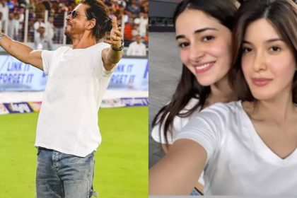 Shah Rukh Khan, Suhana Khan, AbRam, Ananya Panday and Shanaya Kapoor celebrate KKR's entry to its fourth IPL final | Hindi Movie News