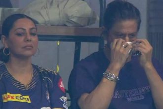 Shah Rukh Khan makes his first public appearance with Gauri Khan at IPL finals after hospital discharge | Hindi Movie News