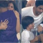 Shah Rukh Khan's emotional moment with teary-eyed Suhana Khan, Aryan Khan and AbRam post KKR's win goes viral | Hindi Movie News