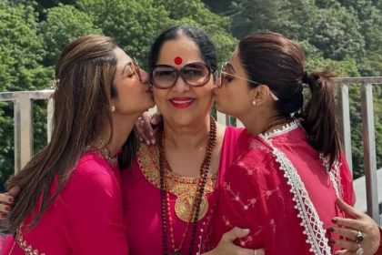 Shilpa Shetty and sister Shamita Shetty visit Vaishno Devi with mother Sunanda Shetty on Mother's Day | Hindi Movie News