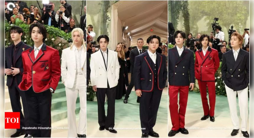 Stray Kids make an EPIC fashion moment with full strength debut at the Met Gala 2024 |