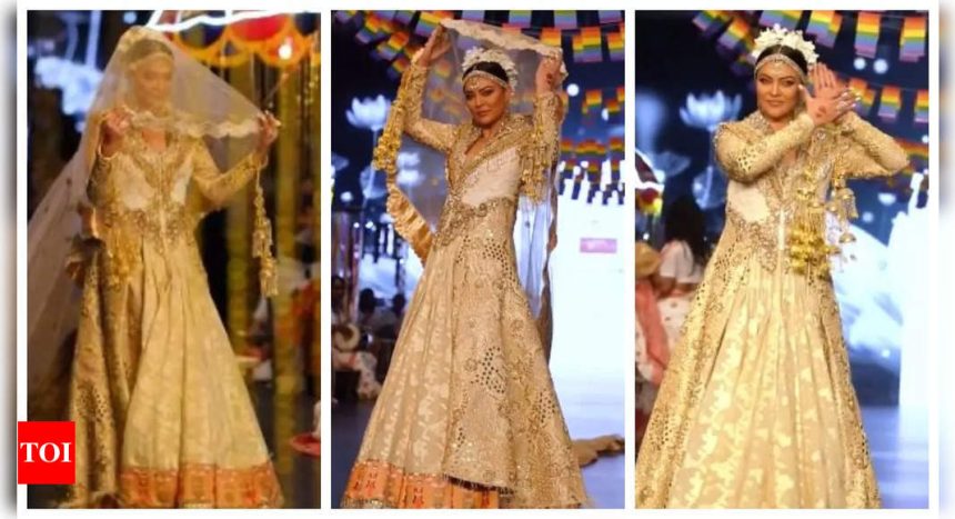 Sushmita Sen walks the ramp at Bombay Times Fashion Week with her 'Taali' co-stars: 'Special thank you to our LGBTQ community for...' - WATCH video |